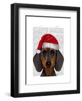 Dachshund-Fab Funky-Framed Art Print