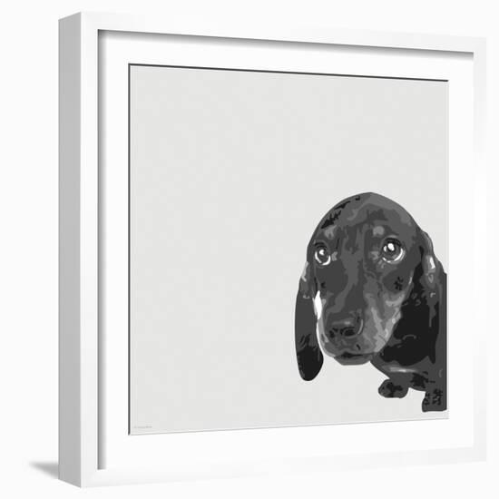 Dachshund-Emily Burrowes-Framed Art Print