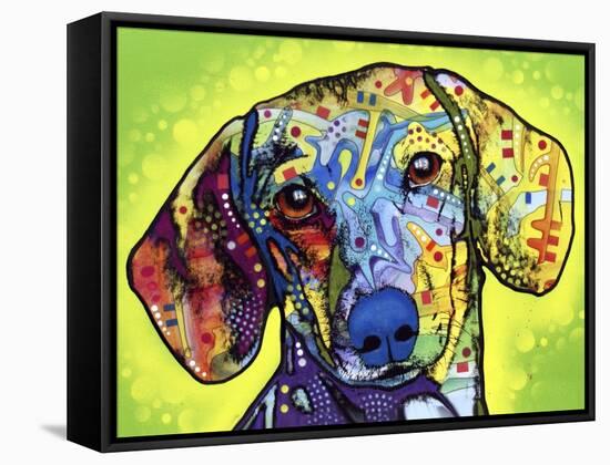 Dachshund-Dean Russo-Framed Stretched Canvas