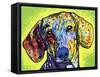 Dachshund-Dean Russo-Framed Stretched Canvas