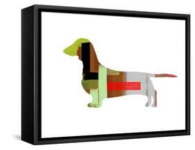 Dachshund-NaxArt-Framed Stretched Canvas