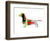 Dachshund-NaxArt-Framed Art Print