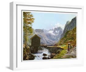 Dachstein and Lake Gosausee-Jakob Alt-Framed Collectable Print