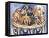 Dachsund in a Basket-Barbara Keith-Framed Stretched Canvas