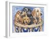 Dachsund in a Basket-Barbara Keith-Framed Giclee Print