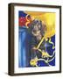 Dachsund with Yellow Ribbons and Balloons-Barbara Keith-Framed Giclee Print