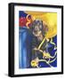 Dachsund with Yellow Ribbons and Balloons-Barbara Keith-Framed Giclee Print