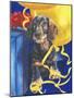 Dachsund with Yellow Ribbons and Balloons-Barbara Keith-Mounted Giclee Print