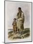 Dacota Woman and Assiniboin Girl-Karl Bodmer-Mounted Premium Giclee Print