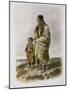 Dacota Woman and Assiniboin Girl-Karl Bodmer-Mounted Giclee Print