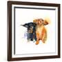 Dacshund Duo, 2014-John Keeling-Framed Giclee Print