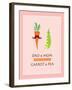 Dad and Mom are Perfect Match like Carrot and Pea-judilyn-Framed Art Print