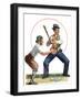 "Dad at Bat,"June 1, 1929-Alan Foster-Framed Giclee Print