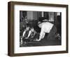 Dad Plays with the Kids on Christmas Morning, Ca. 1950-null-Framed Photographic Print