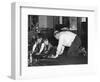 Dad Plays with the Kids on Christmas Morning, Ca. 1950-null-Framed Photographic Print