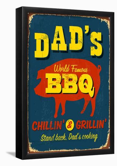Dad's BBQ-Real Callahan-Framed Poster