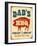 Dad's BBQ-Real Callahan-Framed Art Print