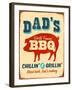 Dad's BBQ-Real Callahan-Framed Art Print