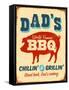 Dad's BBQ-Real Callahan-Framed Stretched Canvas