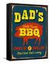 Dad's BBQ-Real Callahan-Framed Stretched Canvas