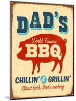 Dad's BBQ-Real Callahan-Mounted Art Print