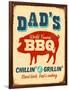 Dad's BBQ-Real Callahan-Framed Art Print