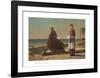 Dad’s Coming!, 1873-Winslow Homer-Framed Art Print