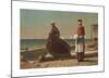 Dad’s Coming!, 1873-Winslow Homer-Mounted Art Print