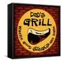 Dad's Grill-Kate Ward Thacker-Framed Stretched Canvas