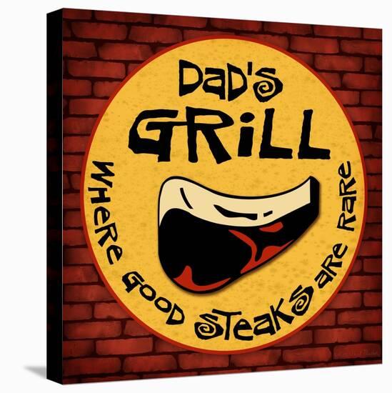 Dad's Grill-Kate Ward Thacker-Stretched Canvas