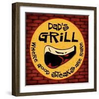 Dad's Grill-Kate Ward Thacker-Framed Giclee Print