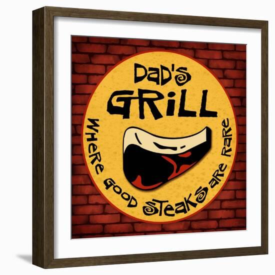 Dad's Grill-Kate Ward Thacker-Framed Giclee Print