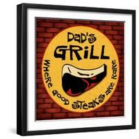 Dad's Grill-Kate Ward Thacker-Framed Giclee Print