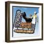 Dad's Southern Style Bar-B-Q-Anthony Ross-Framed Art Print