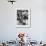 Dad Showing 3 Year Old Daughter the Basics of Bowling-George Silk-Framed Photographic Print displayed on a wall