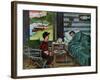 "Dad, the Fish are Biting," August 25, 1962-Amos Sewell-Framed Giclee Print