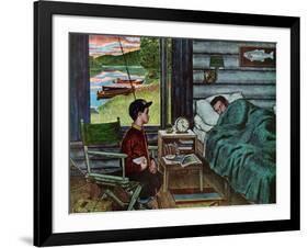 "Dad, the Fish are Biting," August 25, 1962-Amos Sewell-Framed Giclee Print