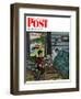 "Dad, the Fish are Biting," Saturday Evening Post Cover, August 25, 1962-Amos Sewell-Framed Giclee Print