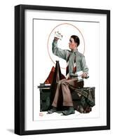 "Dad, Where's the Cash?,"November 14, 1925-Alan Foster-Framed Giclee Print