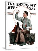 "Dad, Where's the Cash?," Saturday Evening Post Cover, November 14, 1925-Alan Foster-Stretched Canvas