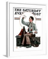 "Dad, Where's the Cash?," Saturday Evening Post Cover, November 14, 1925-Alan Foster-Framed Giclee Print