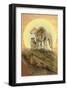 Daddy Lion-Alixandra Mullins-Framed Art Print