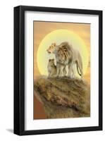 Daddy Lion-Alixandra Mullins-Framed Art Print