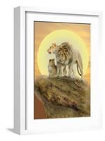 Daddy Lion-Alixandra Mullins-Framed Art Print