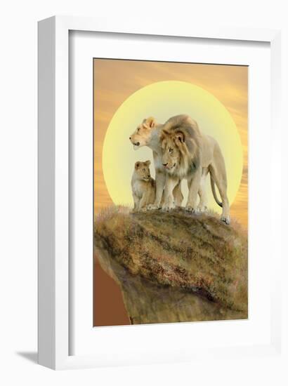 Daddy Lion-Alixandra Mullins-Framed Art Print