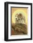 Daddy Lion-Alixandra Mullins-Framed Art Print