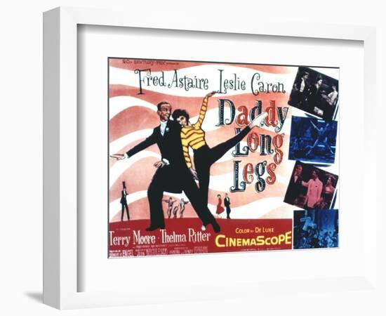 Daddy Long Legs, Fred Astaire, Leslie Caron, 1955-null-Framed Art Print