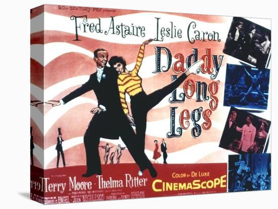 Daddy Long Legs, Fred Astaire, Leslie Caron, 1955-null-Stretched Canvas