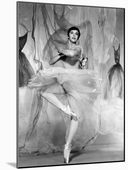 Daddy Long Legs, Leslie Caron, 1955-null-Mounted Photo