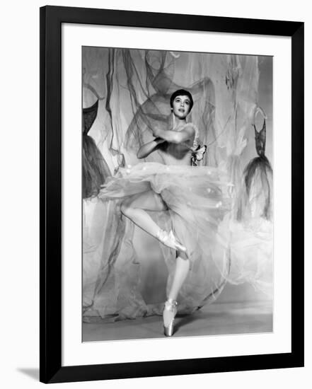 Daddy Long Legs, Leslie Caron, 1955-null-Framed Photo